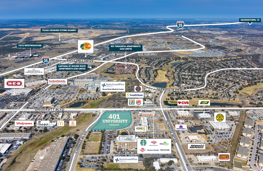More Photos Of 401 University Boulevard, Round Rock Land For Sale
