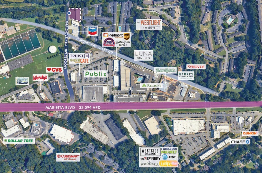 More Photos Of 1936-1940 Moores Mill Rd NW, Atlanta Freestanding For Sale