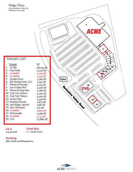 More Photos Of 5734-5762 Berkshire Valley Rd, Oak Ridge Unknown For Lease