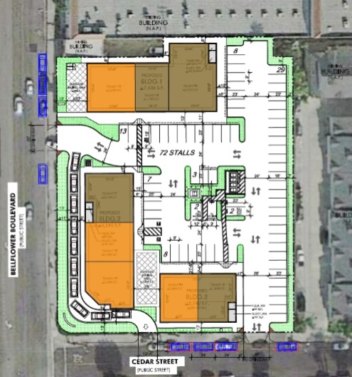 More Photos Of NEC Bellflower Blvd and Cedar St, Bellflower Storefront Retail Office For Sale