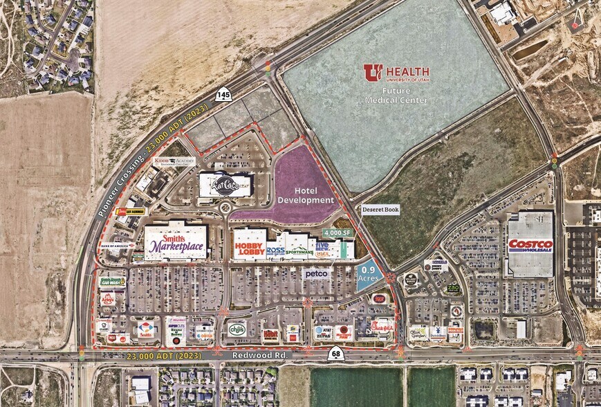 More Photos Of Pioneer Crossing & Redwood Rd, Saratoga Springs Land For Lease