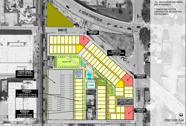 Primary Photo Of 1206 Cesar Chavez Blvd, San Antonio Land For Sale