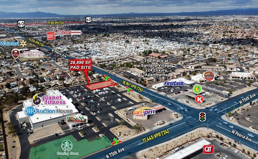 More Photos Of SWC of 75th Ave and Peoria ave, Peoria Land For Lease