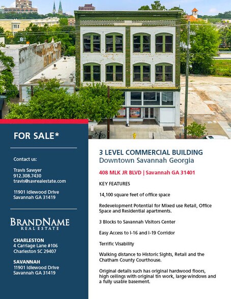 More Photos Of 408-410 Martin Luther King Jr Blvd, Savannah Storefront Retail Residential For Sale