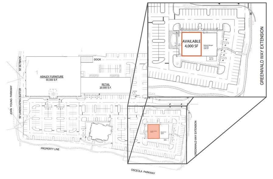 More Photos Of 1201 W Osceola Pky, Kissimmee Restaurant For Lease