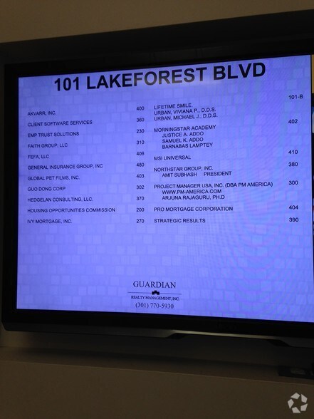 More Photos Of 101 Lakeforest Blvd, Gaithersburg Coworking Space