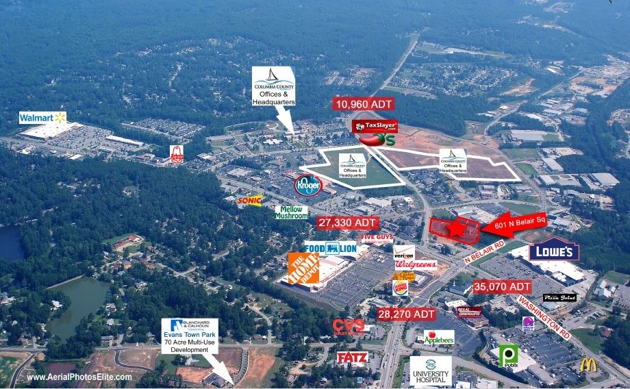 More Photos Of 601 N Belair Sq, Evans Office For Lease