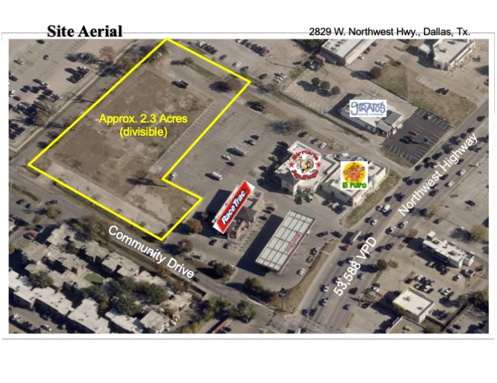 Primary Photo Of 2829 W Northwest Hwy, Dallas Land For Lease