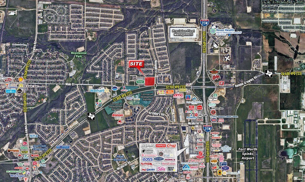 Primary Photo Of NWC W Rendon Crowley Rd & Hemphill St, Crowley Land For Sale