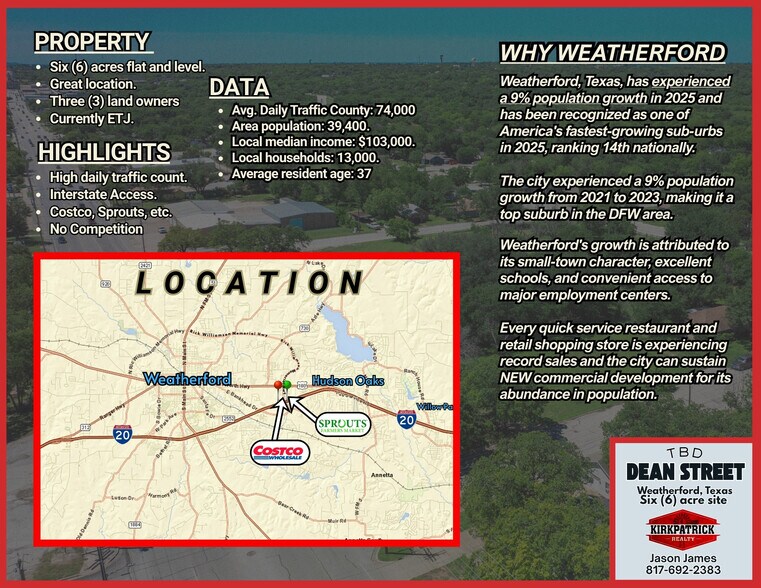 More Photos Of 2314 Dean St, Weatherford Land For Sale