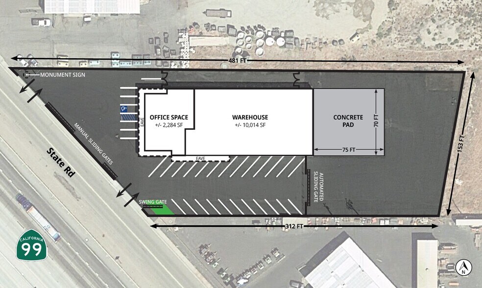 More Photos Of 4420 State Rd, Bakersfield Warehouse For Lease