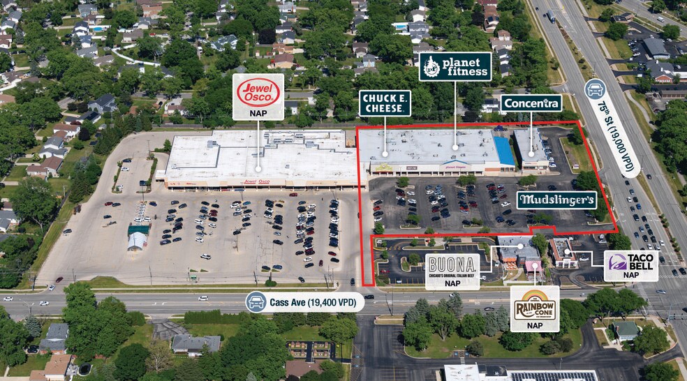 Primary Photo Of 7329 Cass Ave, Darien Supermarket For Sale