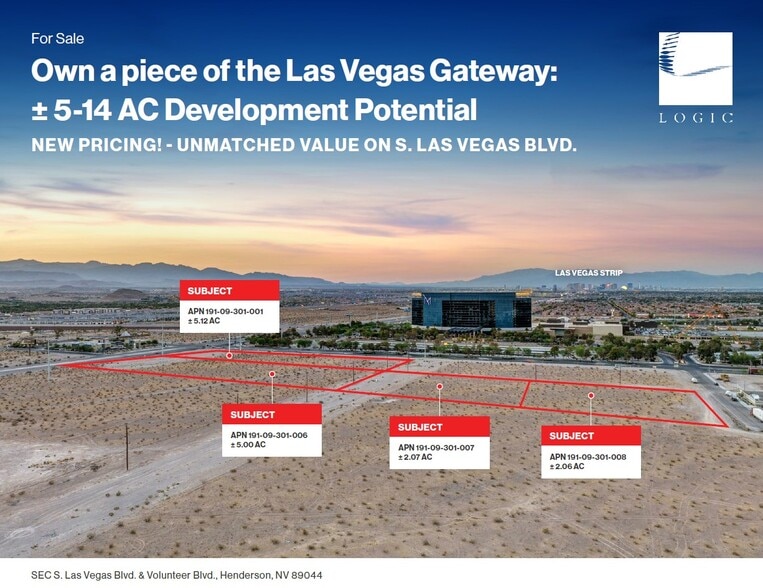 Primary Photo Of SEC S Las Vegas Blvd. & Volunteer, Henderson Land For Sale