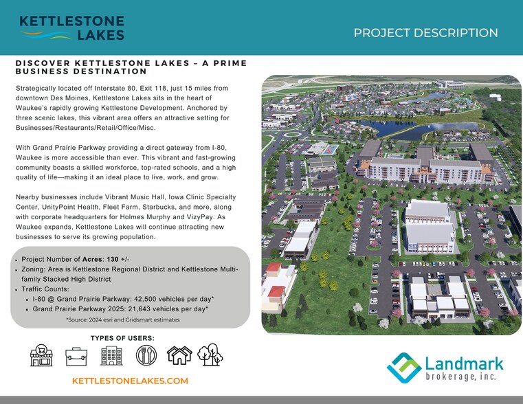 More Photos Of Interstate 80 & Grand Prairie Parkway, Waukee Land For Sale