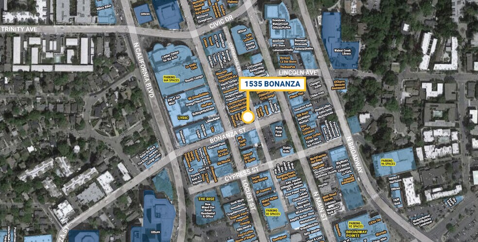 More Photos Of 1528-1548 Bonanza St, Walnut Creek Storefront For Lease