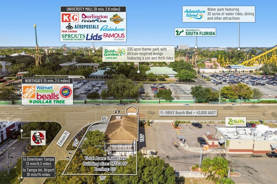 More Photos Of 3601 E Busch Blvd, Tampa Storefront Retail Office For Sale