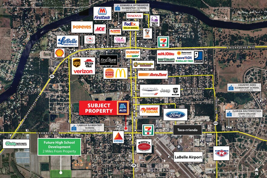 Primary Photo Of 906-960 S Main St, LaBelle Storefront For Lease