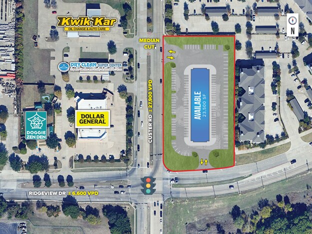 More Photos Of NEQ Ridgeview & Custer, Allen General Retail For Sale