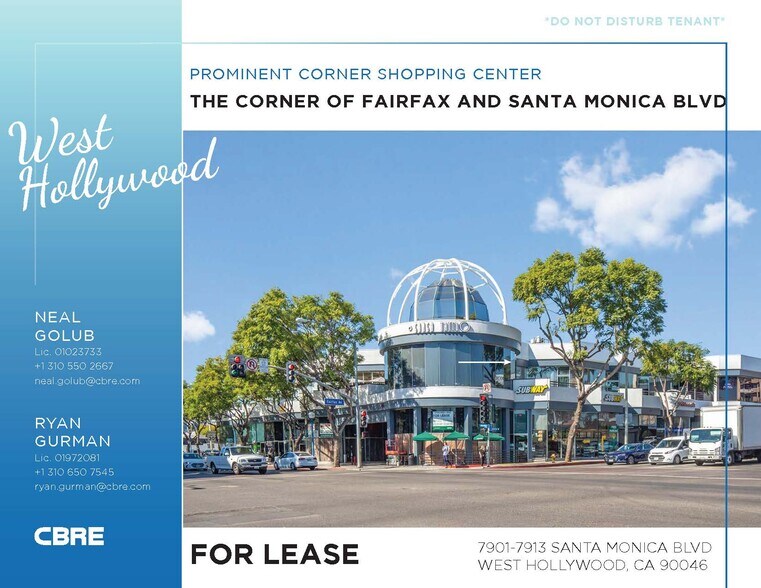 Primary Photo Of 7901-7913 Santa Monica Blvd, West Hollywood General Retail For Lease