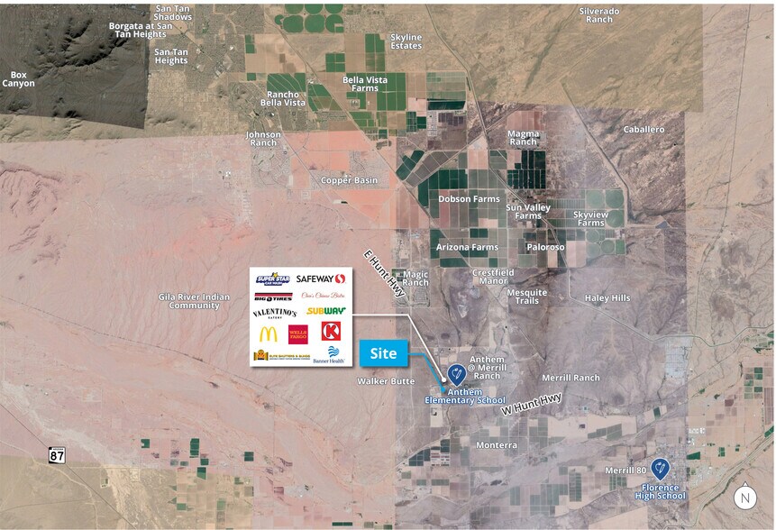 More Photos Of SEC Hunt Hwy & Merrill Ranch Parkway, Florence Land For Sale