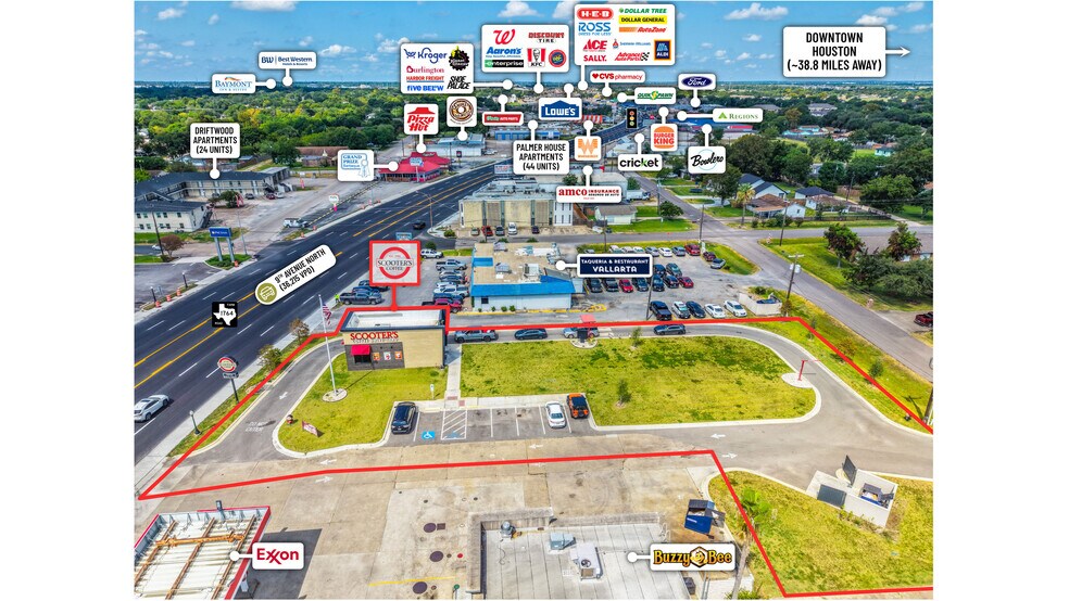 More Photos Of 2116 9th N ave, Texas City Fast Food For Sale