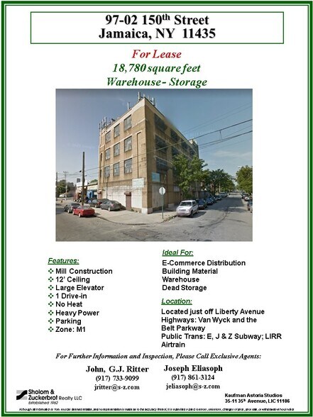 More Photos Of 97-02 150th St, Jamaica Warehouse For Lease