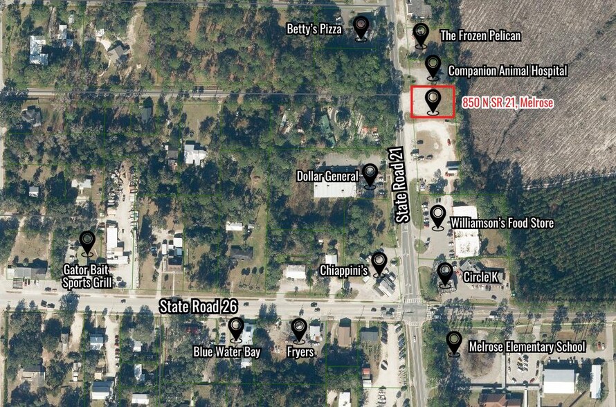 Primary Photo Of 850 N State Road 21, Melrose Land For Sale