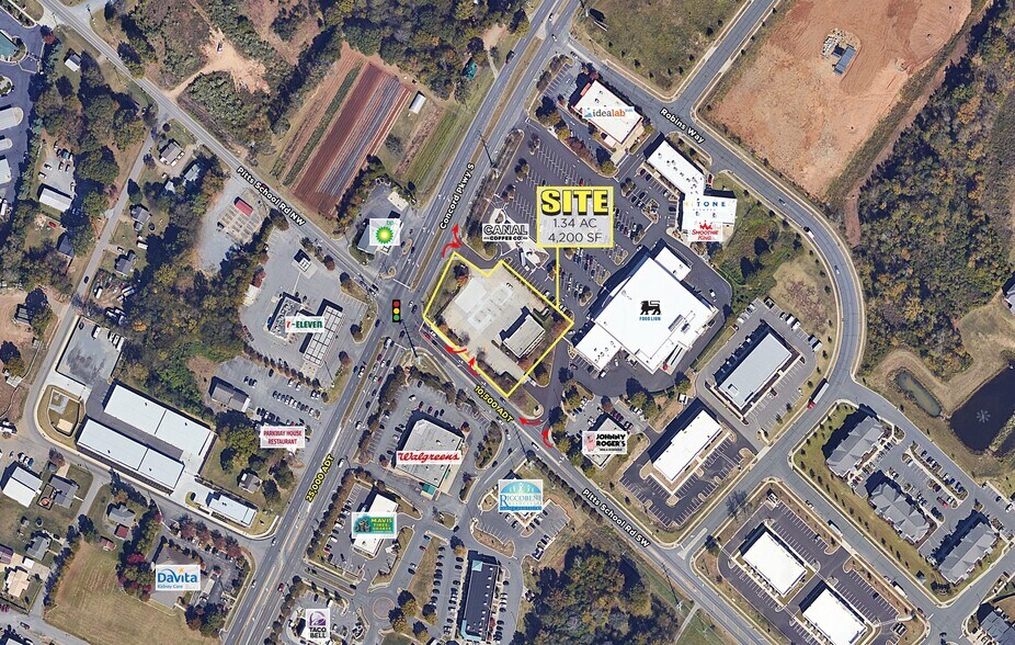 More Photos Of 3699 Concord Pky S, Concord Service Station For Lease