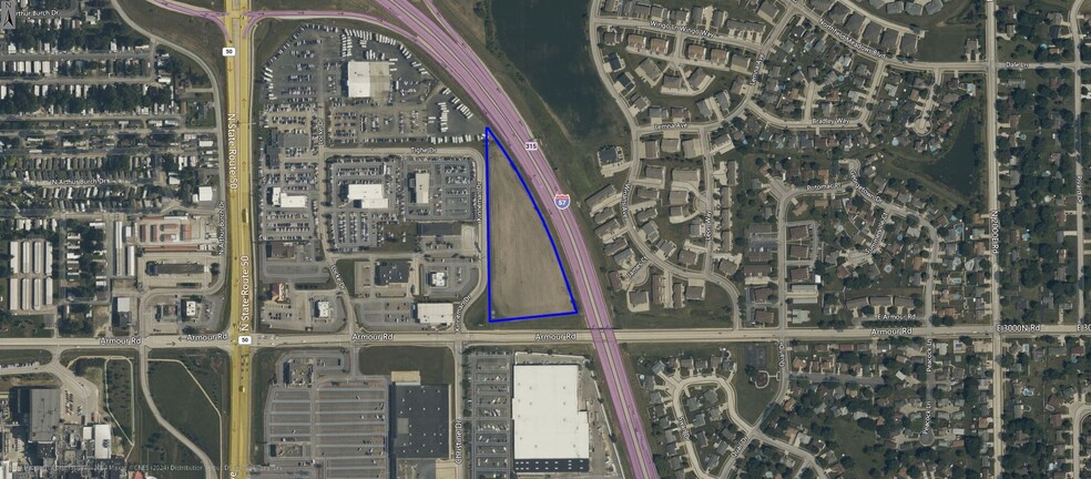 Primary Photo Of East Armour Road & I-57, Bourbonnais Land For Sale