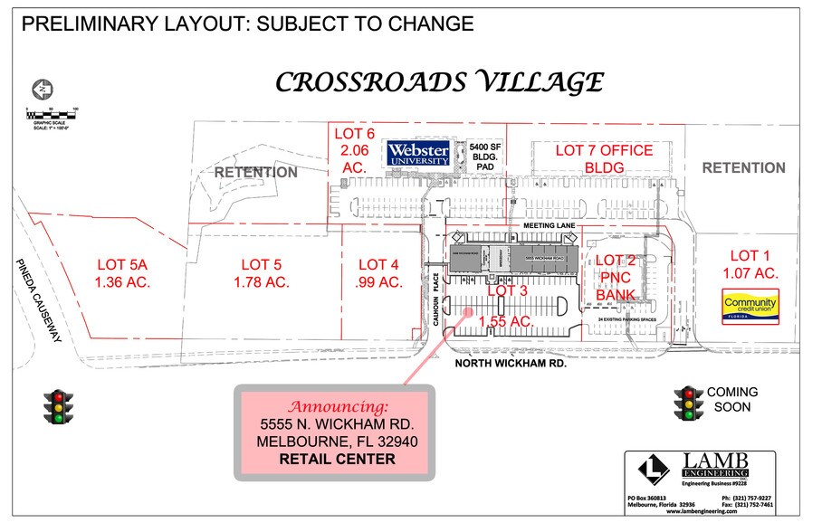 More Photos Of 5555 N Wickham Rd, Melbourne General Retail For Lease