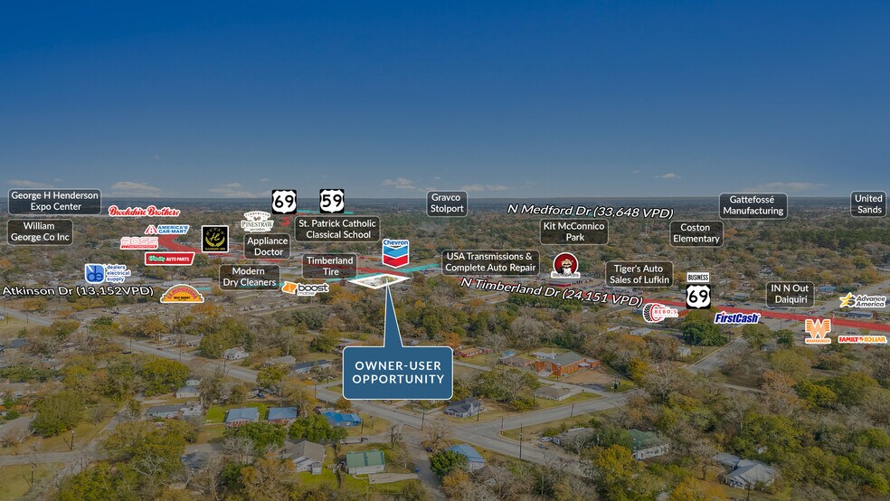 More Photos Of 712 N Timberland Dr, Lufkin General Retail For Sale
