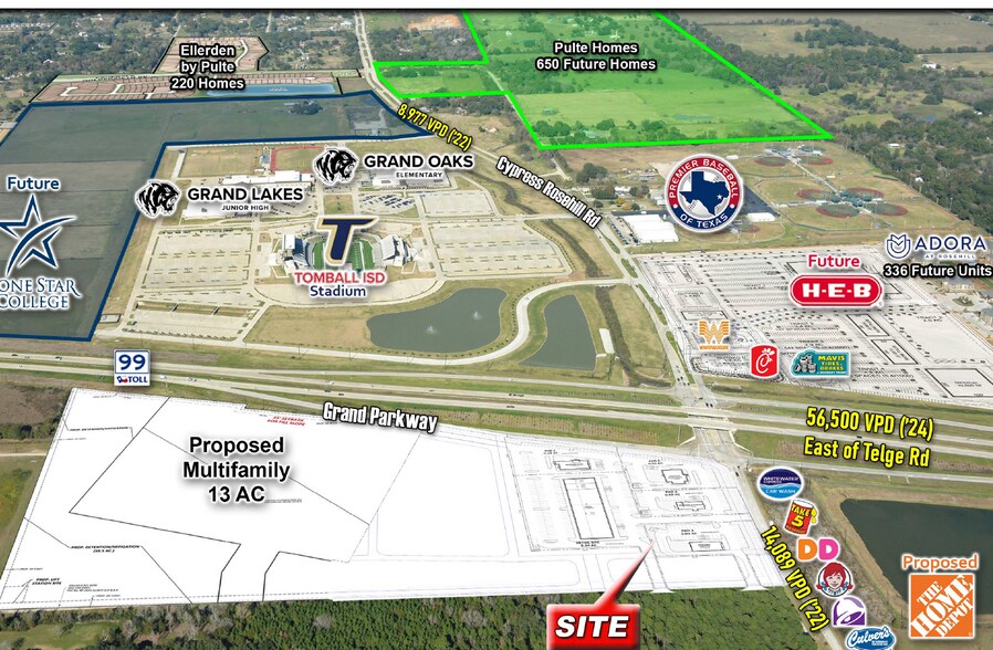 More Photos Of Grand Pkwy & Cypress Rosehill Rd, Tomball Land For Lease
