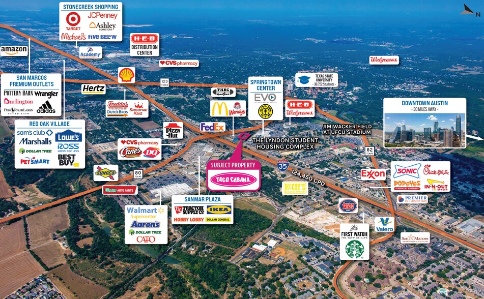 More Photos Of 135 Long St, San Marcos General Retail For Sale