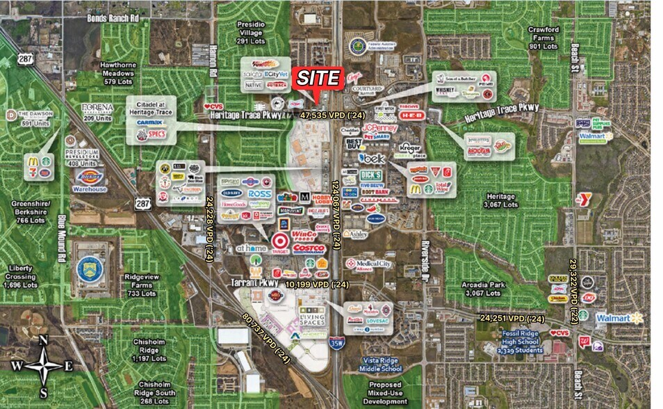 More Photos Of NWC I-35W & Heritage Trace Pwky, Fort Worth Land For Sale