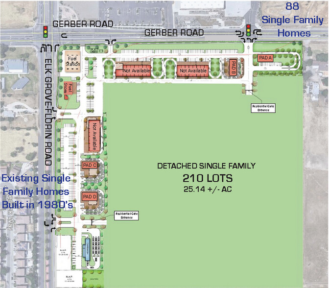 Primary Photo Of SEC Gerber Rd @ Elk Grove Florin Rd, Sacramento Unknown For Lease