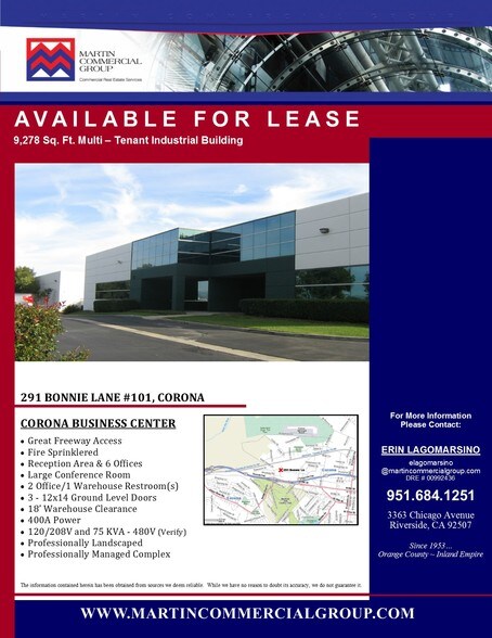 More Photos Of 291 Bonnie Ln, Corona Unknown For Lease