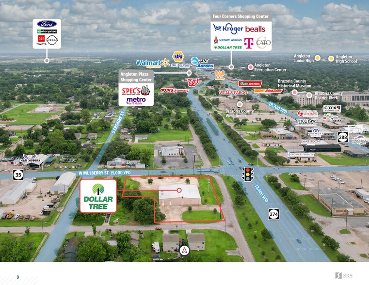 More Photos Of 201 W Mulberry St, Angleton Freestanding For Sale