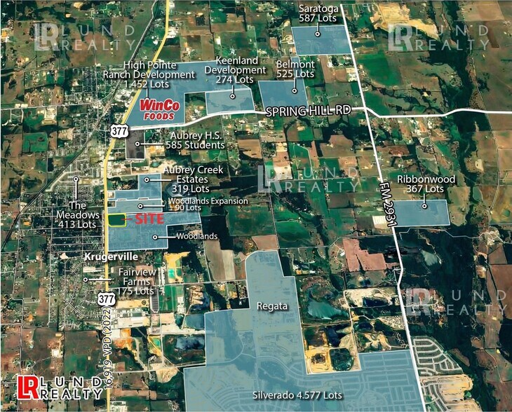 More Photos Of 12.83 Ac US-377 and Surveyors rd, Krugerville Land For Sale
