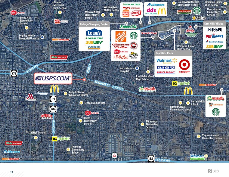 More Photos Of 727 Kentucky St, Bakersfield Post Office For Sale