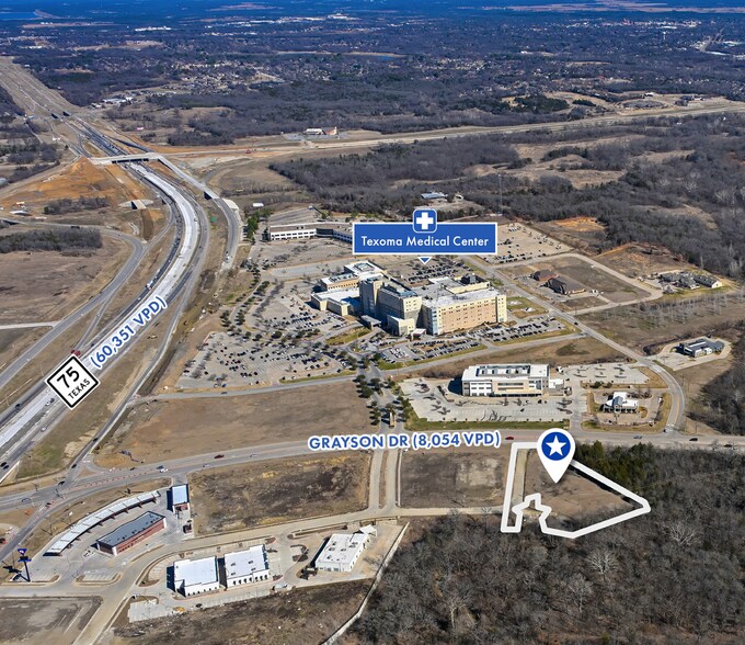Primary Photo Of SEQ of US 75 & Grayson Drive, Sherman Land For Sale