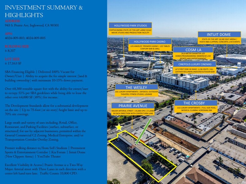 More Photos Of 945 S Prairie Ave, Inglewood Storefront Retail Office For Sale