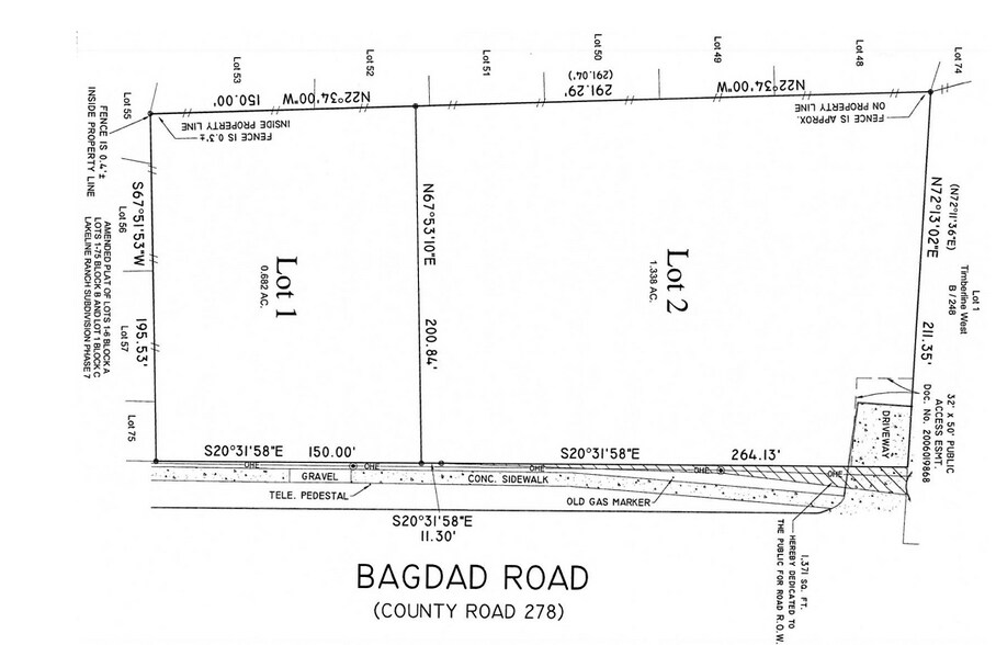 More Photos Of 2505 & 2509 Bagdad Rd, Leander Land For Sale