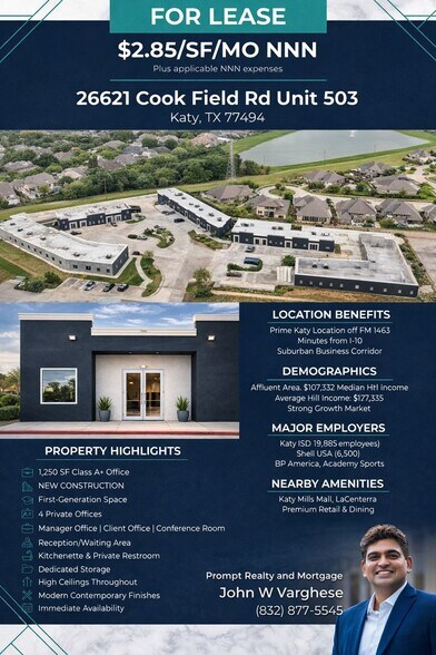 More Photos Of 26621 Cook Field Rd, Katy Office For Lease