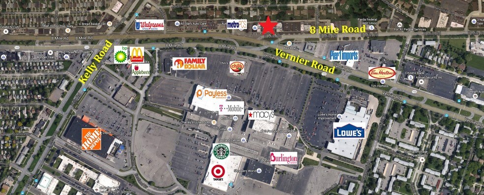 More Photos Of 18055-18095 E 8 Mile Rd, Eastpointe Unknown For Lease