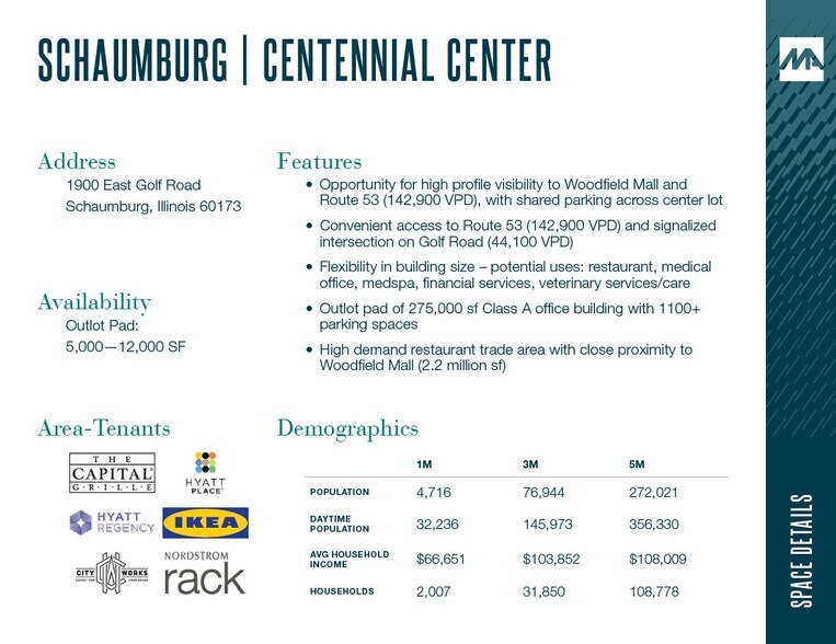 More Photos Of 1900 E Golf Rd, Schaumburg Restaurant For Lease