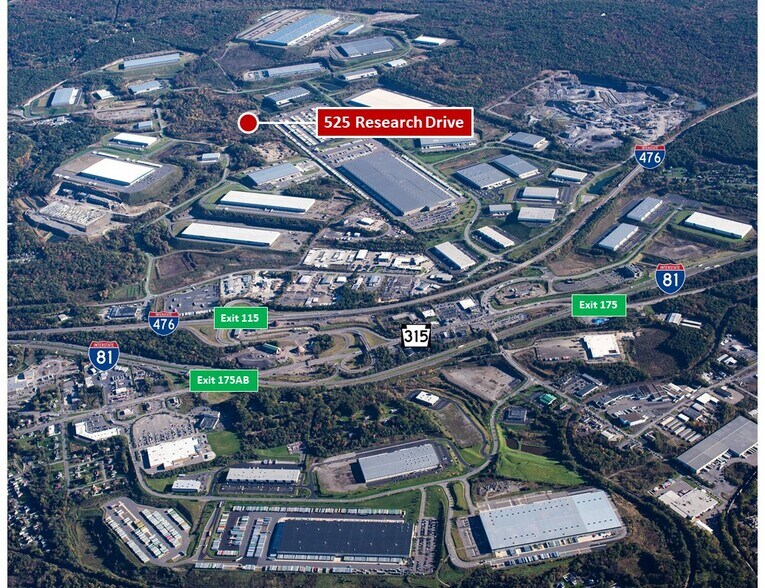 More Photos Of 525 Research, Pittston Township Distribution For Lease