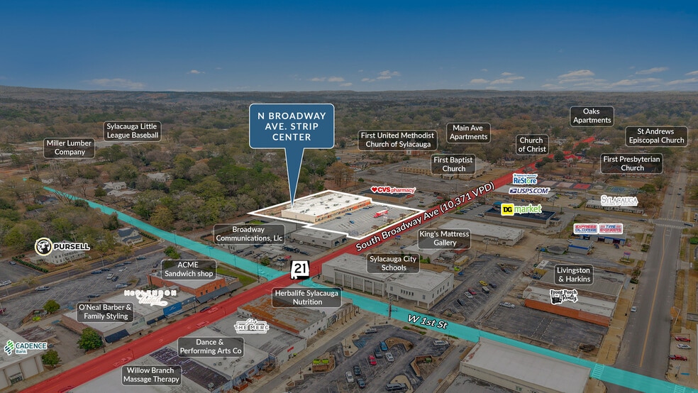 More Photos Of 20-30 N Broadway Ave, Sylacauga Storefront For Sale