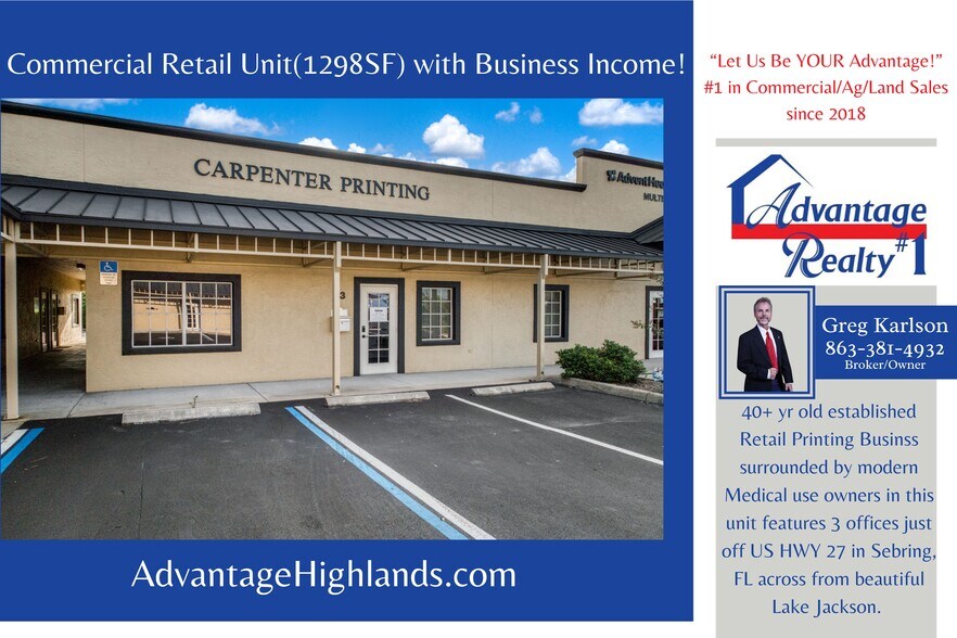 Primary Photo Of 33 Ryant Blvd, Sebring Medical For Sale