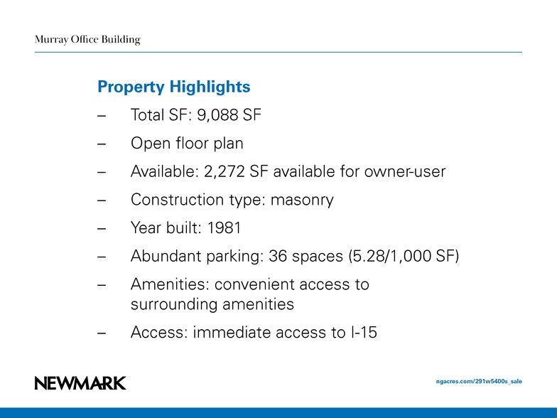 More Photos Of 291 W 5400 S, Murray Office For Lease
