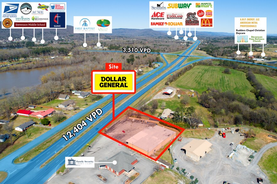 More Photos Of 41125 Us Highway 72, Stevenson Storefront For Sale